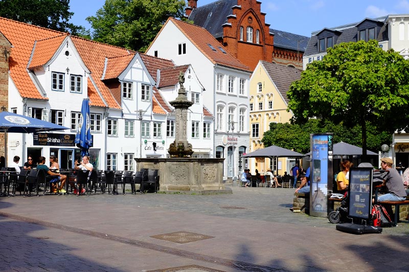 Der Nordermarkt von Flensburg
